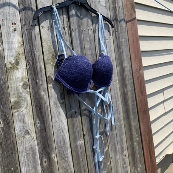 Women’s PINK Victoria’s Secret sexy strappy lace up push up bra size 36C - Picture 5 of 11